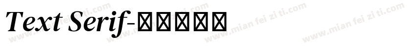 Text Serif字体转换